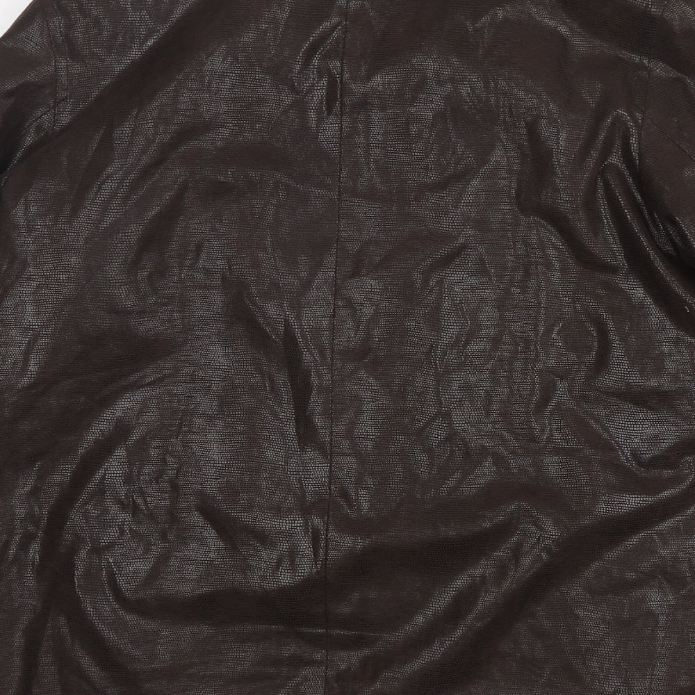 Preworn Womens Brown   Overcoat Coat Size 16