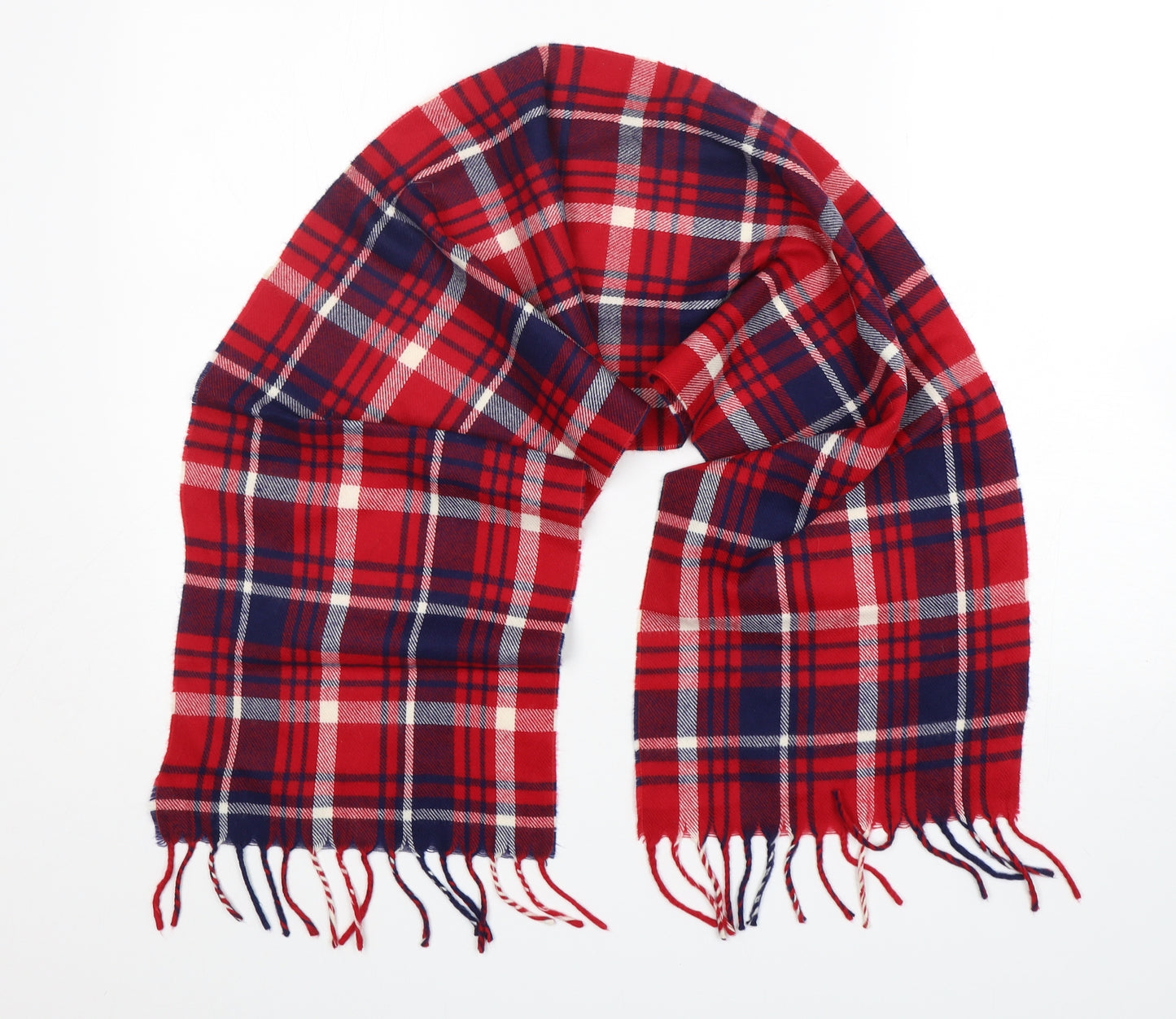 Preworn Womens Multicoloured Plaid   Scarf