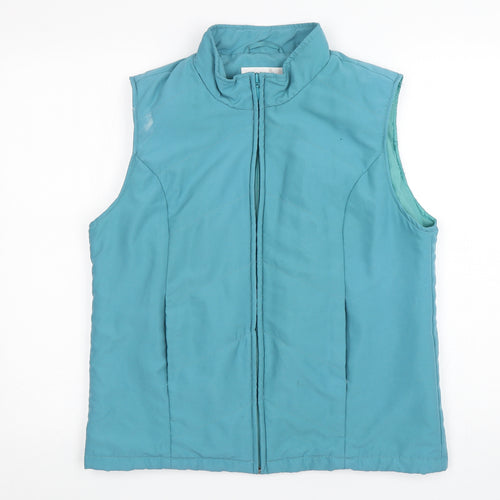 EWM Womens Green   Gilet Coat Size S