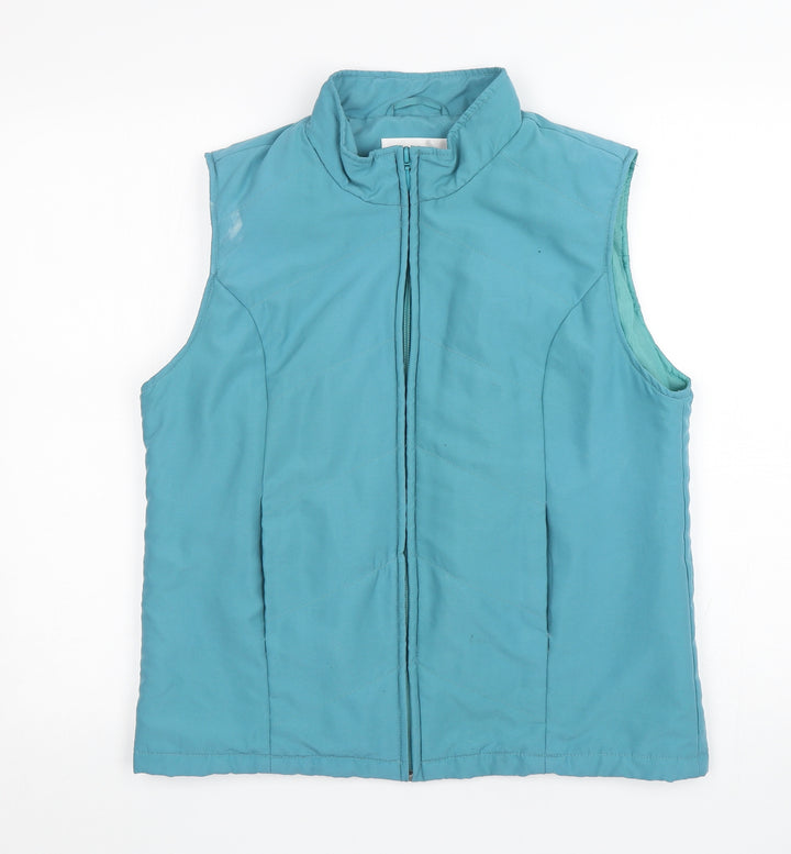 EWM Womens Green   Gilet Coat Size S