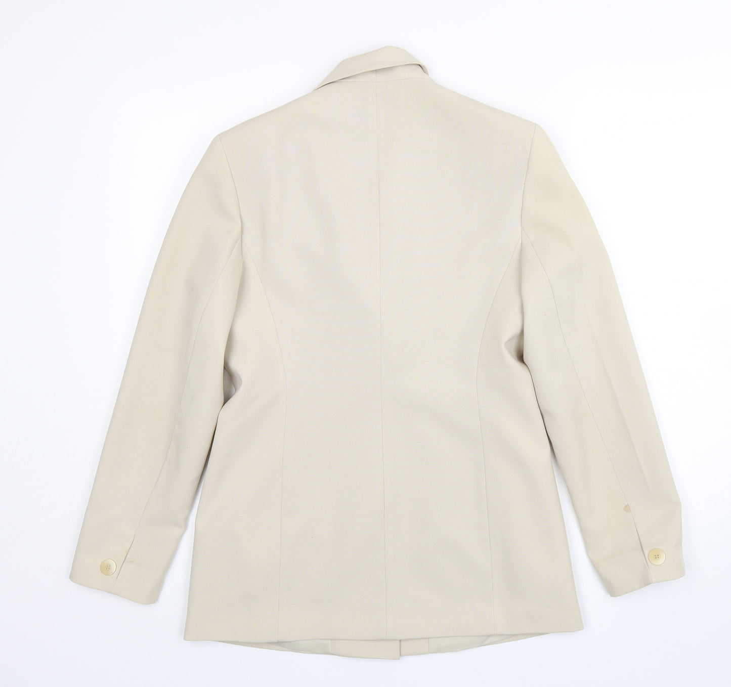 George Womens Beige  Polyester Jacket Suit Jacket Size 10