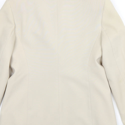 George Womens Beige  Polyester Jacket Suit Jacket Size 10