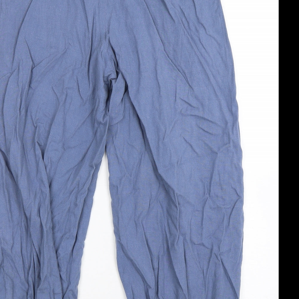 Shein  Womens Blue  Polyester Jogger Trousers Size S L24 in Regular