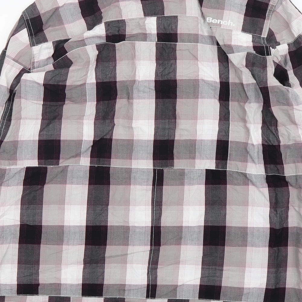 Bench Mens Multicoloured Check Cotton  Button-Up Size 2XL Collared