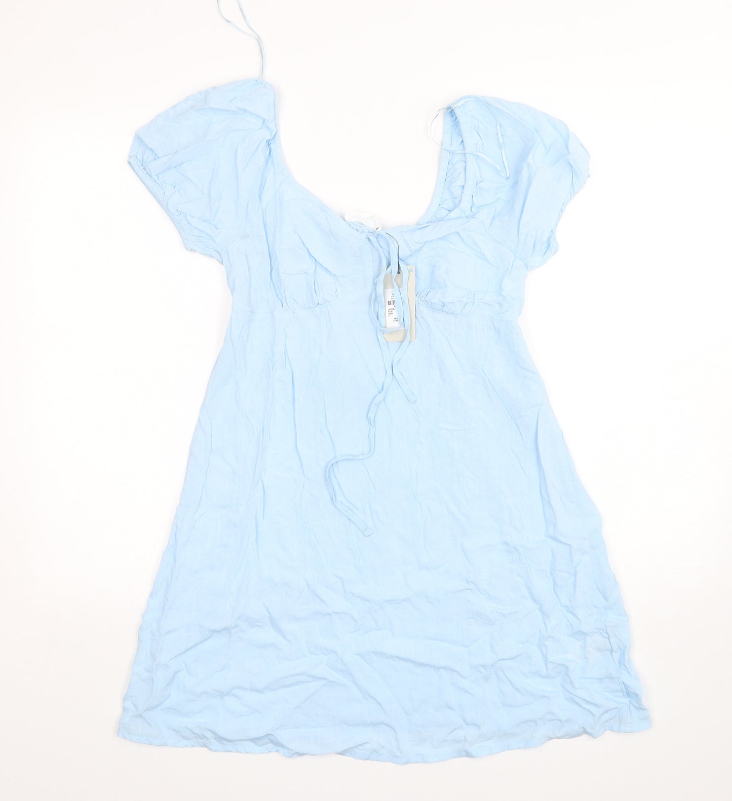 Primark Womens Blue  Viscose A-Line  Size 10  Round Neck