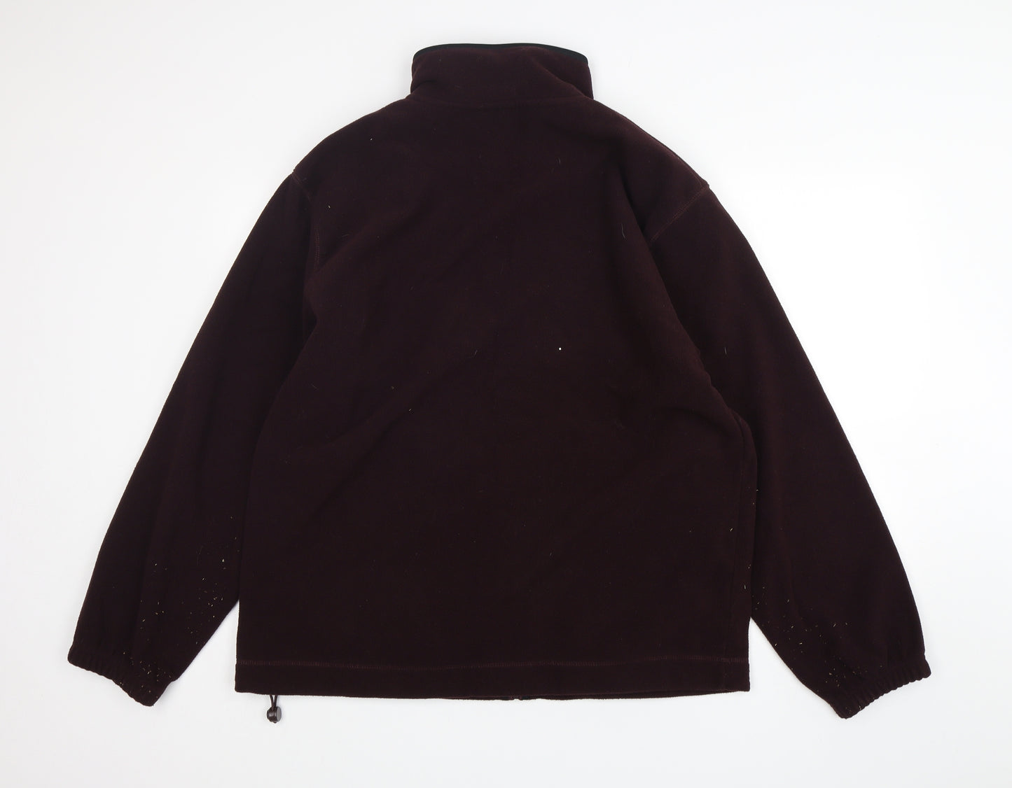 Zantos Mens Purple  Polyester Full Zip Sweatshirt Size XL