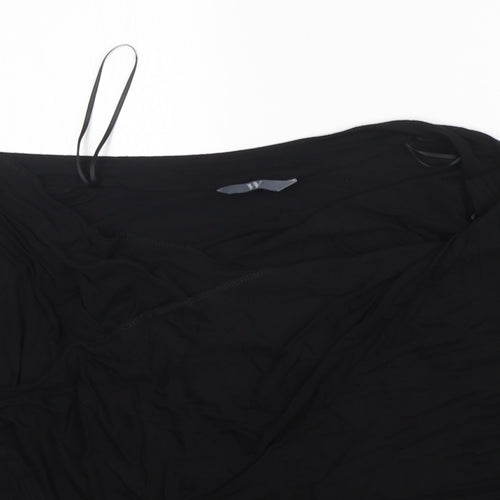 BHS Womens Black V-Neck  Viscose Cardigan Jumper Size 12