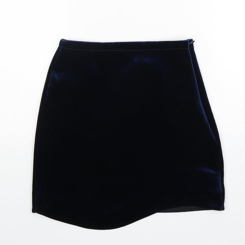 Topshop Womens Blue  Polyester Mini Skirt Size 8