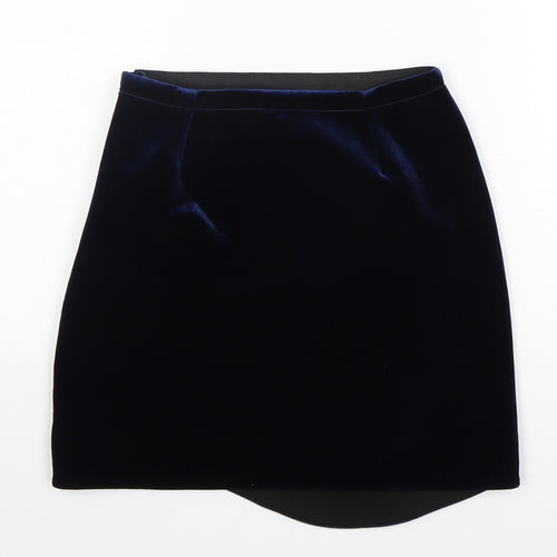 Topshop Womens Blue  Polyester Mini Skirt Size 8