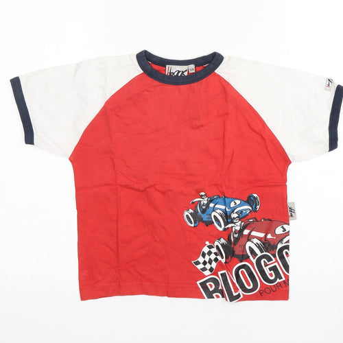 Bbggs Boys Multicoloured  Cotton Basic T-Shirt Size 5-6 Years Round Neck