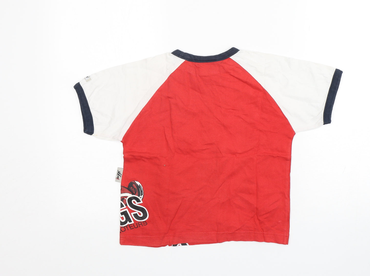 Bbggs Boys Multicoloured  Cotton Basic T-Shirt Size 5-6 Years Round Neck