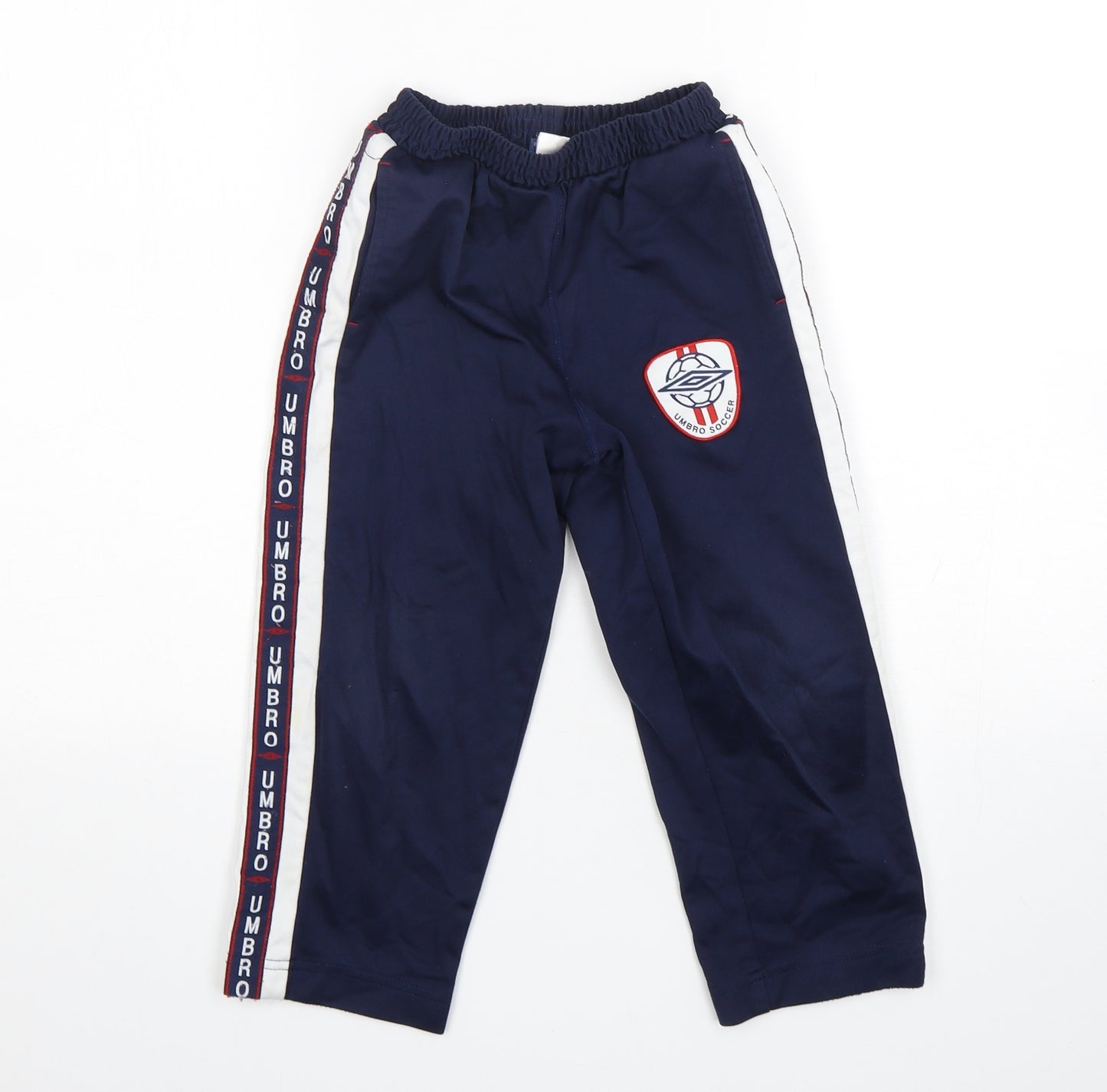 Umbro Boys Blue  Polyester Sweatpants Trousers Size 4-5 Years  Regular