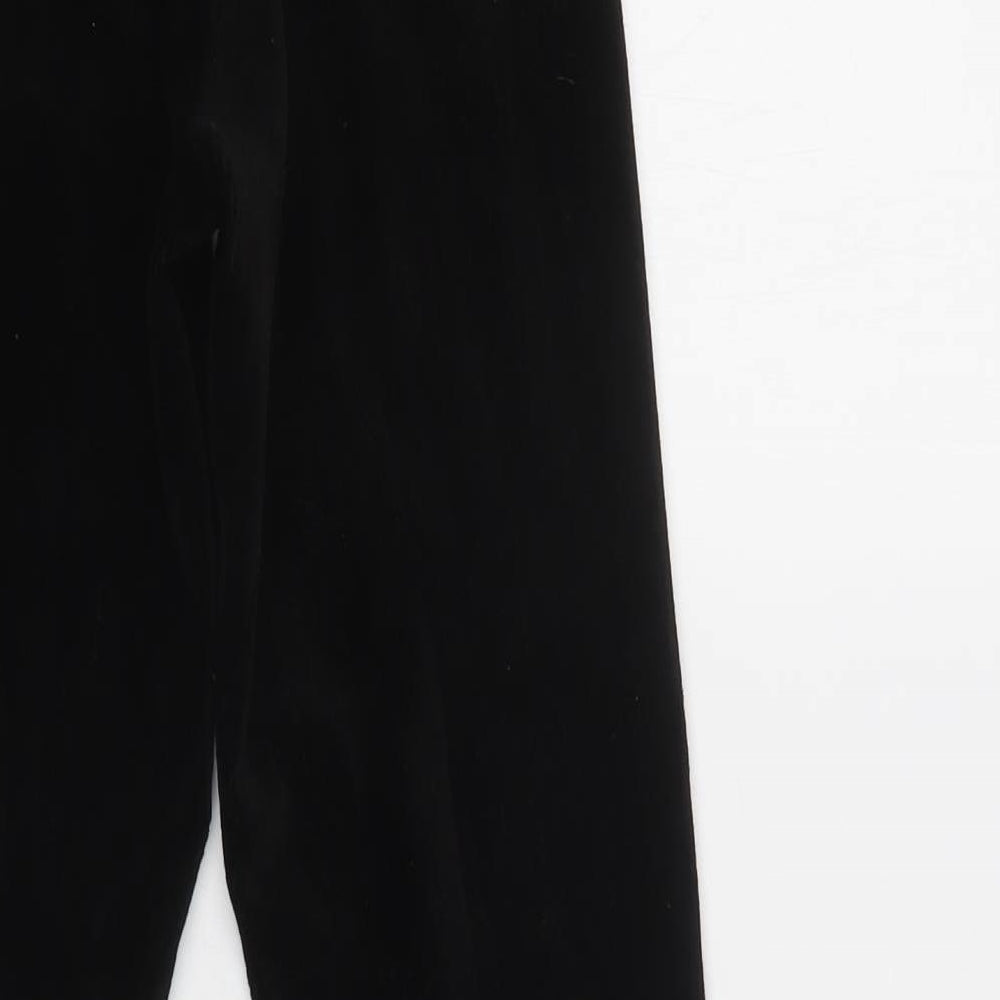 M&S Womens Black  Cotton Jegging Leggings Size 8 L27 in
