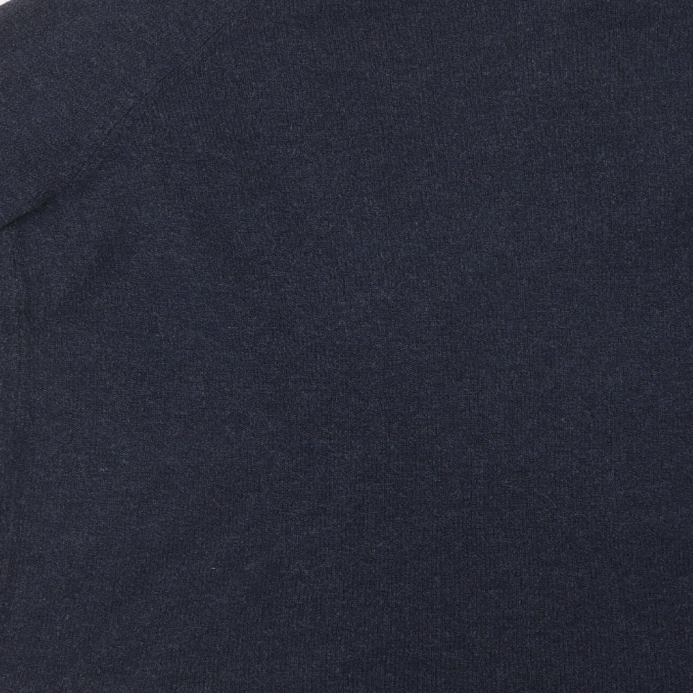 Matalan Womens Blue V-Neck  Polyester Cardigan Jumper Size M