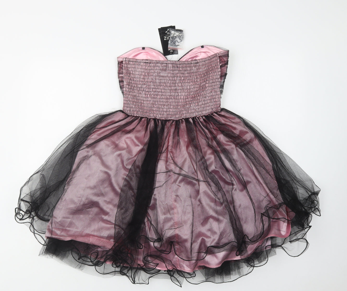 Quiz Womens Pink  Polyamide Fit & Flare  Size 8  Sweetheart