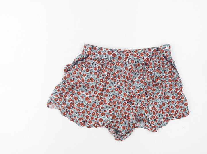 New Look Girls Multicoloured Floral Viscose Bermuda Shorts Size 13 Years  Regular