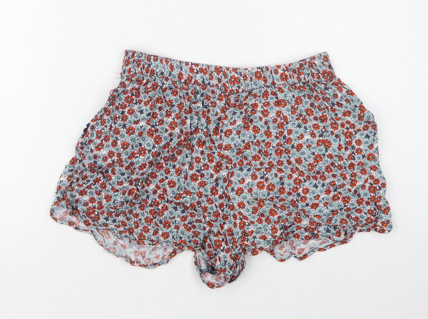 New Look Girls Multicoloured Floral Viscose Bermuda Shorts Size 13 Years  Regular
