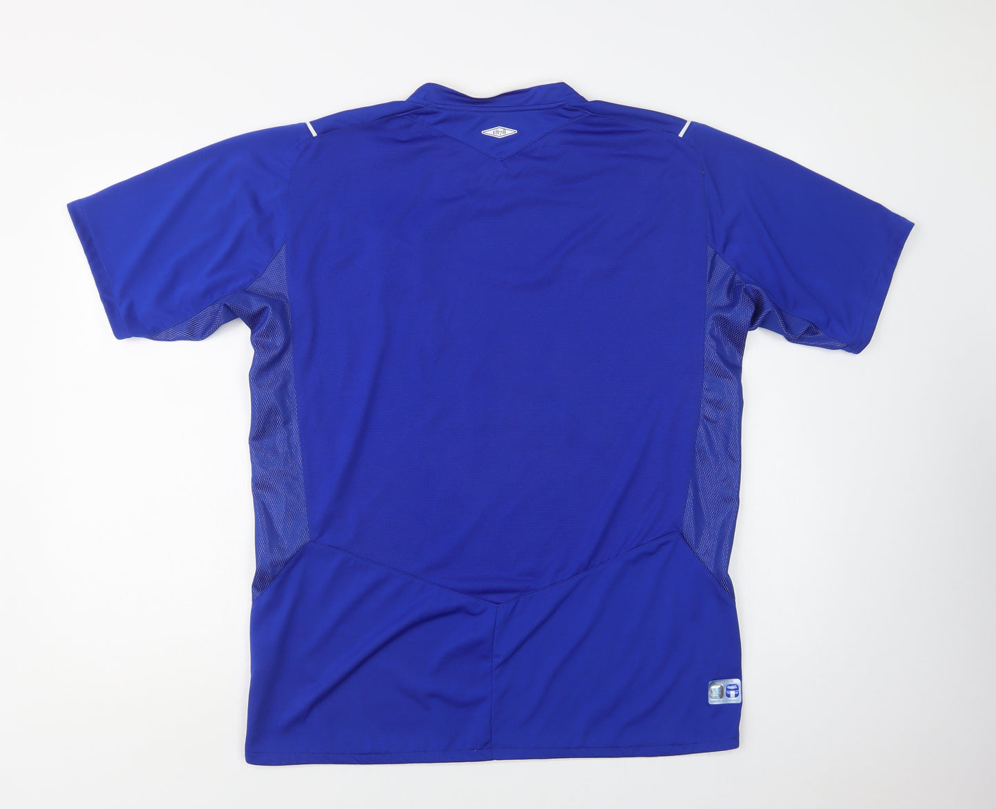 Umbro Mens Blue  Polyester  T-Shirt Size L Crew Neck  - Everton FC