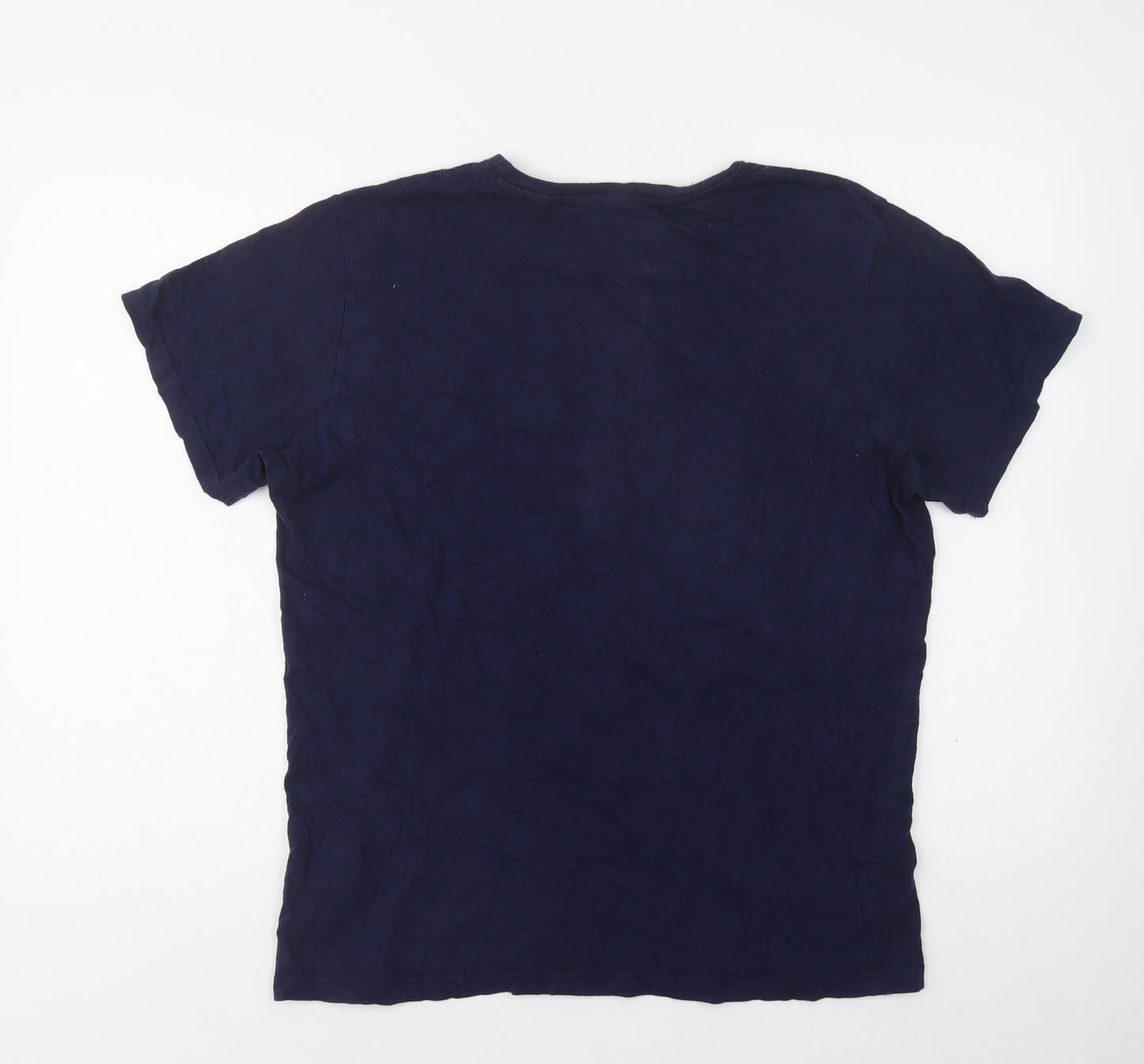 Character.Com Womens Blue  Cotton Basic T-Shirt Size M Crew Neck - Mickey Mouse