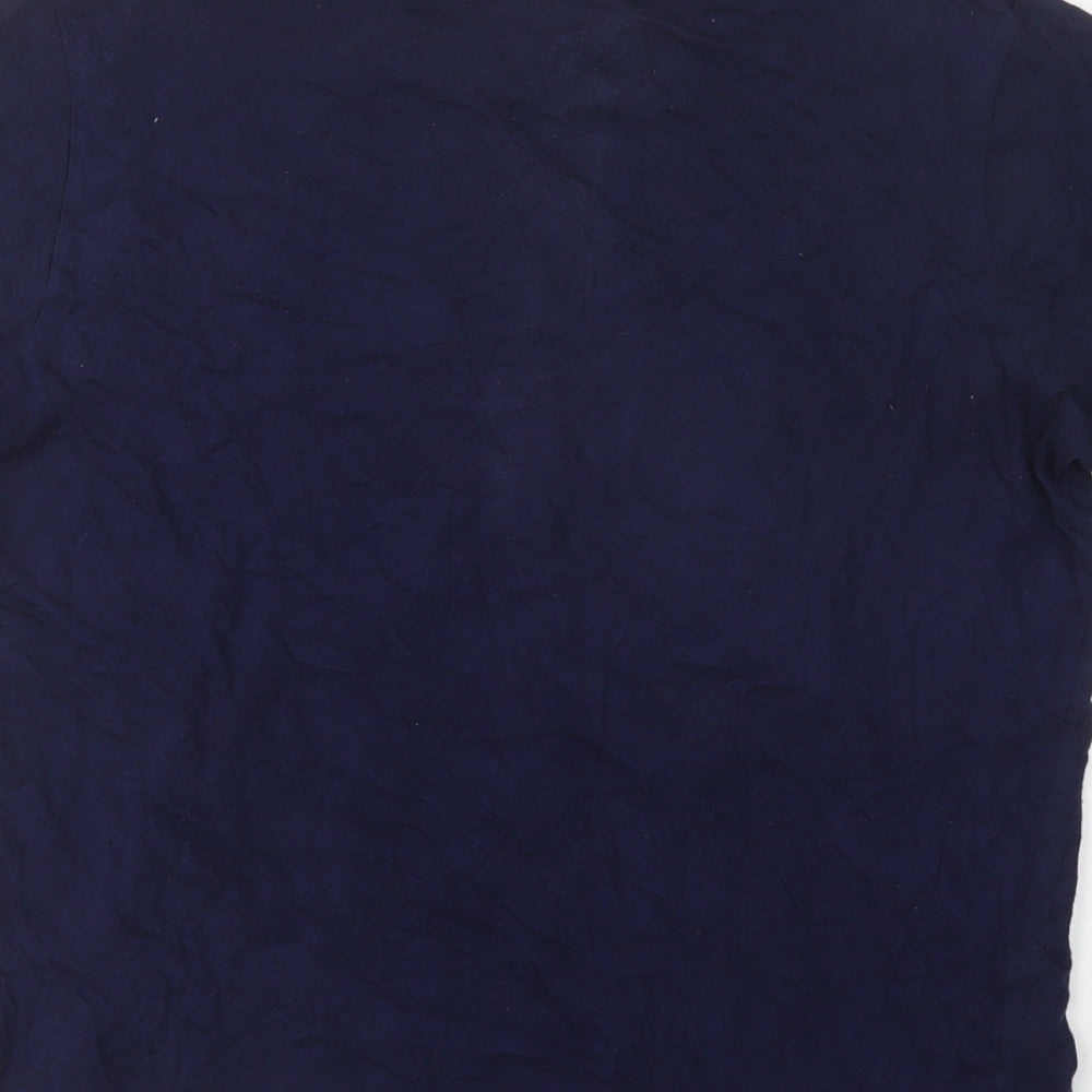 Character.Com Womens Blue  Cotton Basic T-Shirt Size M Crew Neck - Mickey Mouse