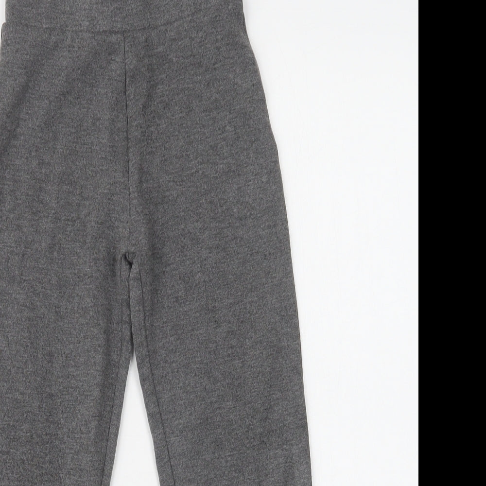 Pep & Co Girls Grey  Polyester Jegging Trousers Size 5-6 Years  Regular