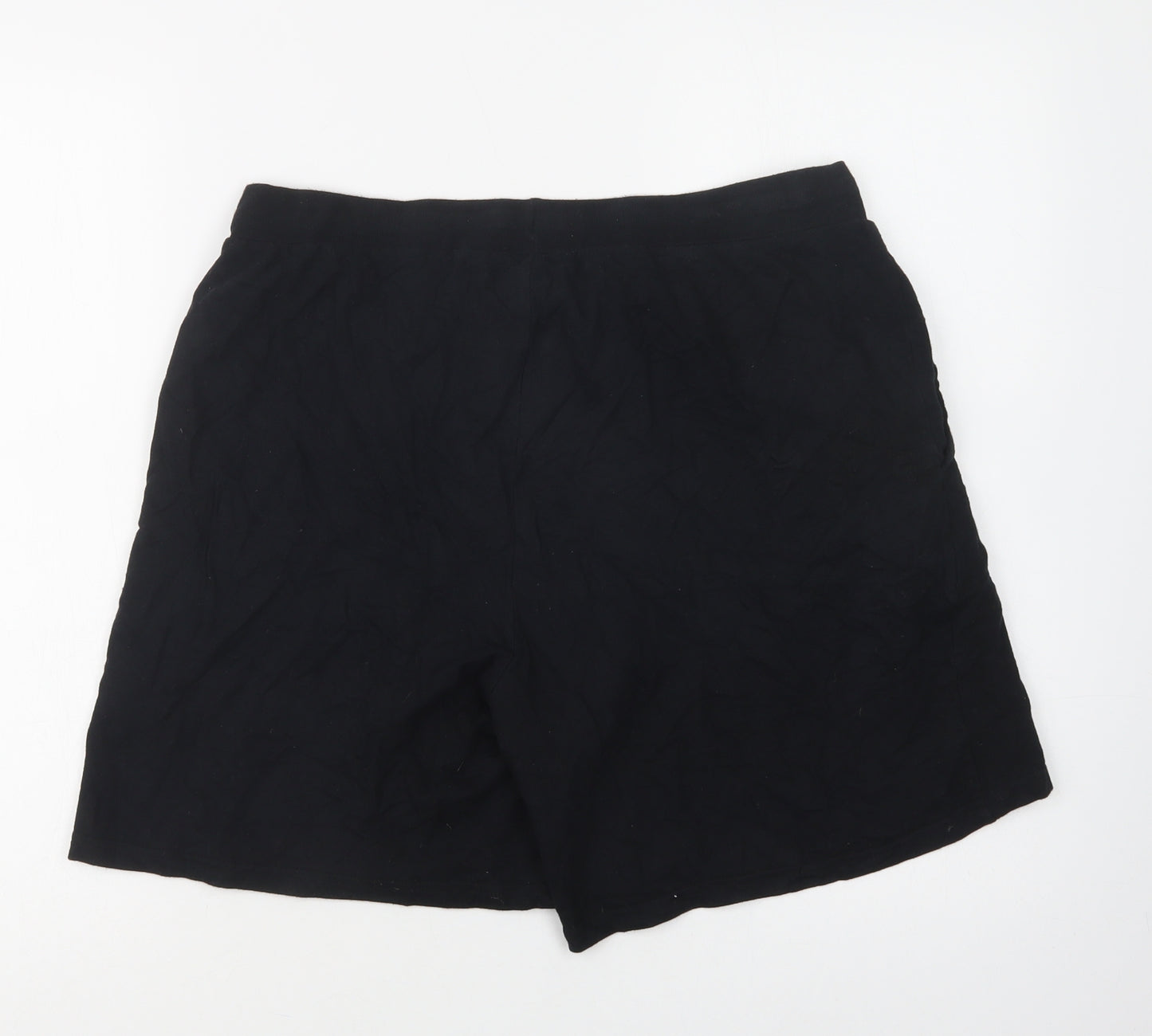 Primark Mens Black  Cotton  Sleep Shorts Size M  Drawstring