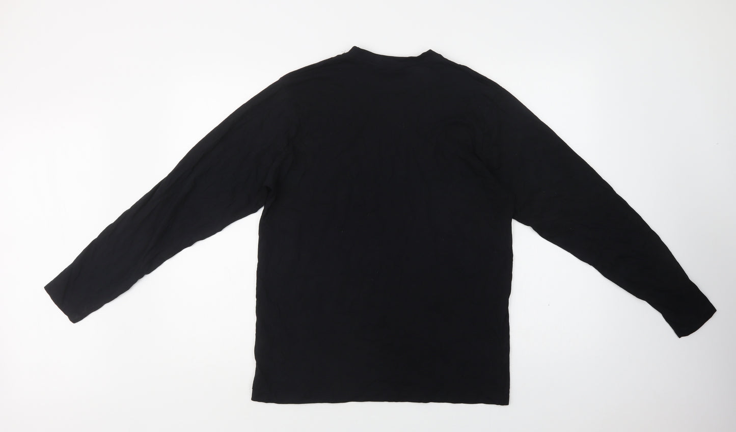 Primark Mens Black  Cotton  T-Shirt Size M Crew Neck