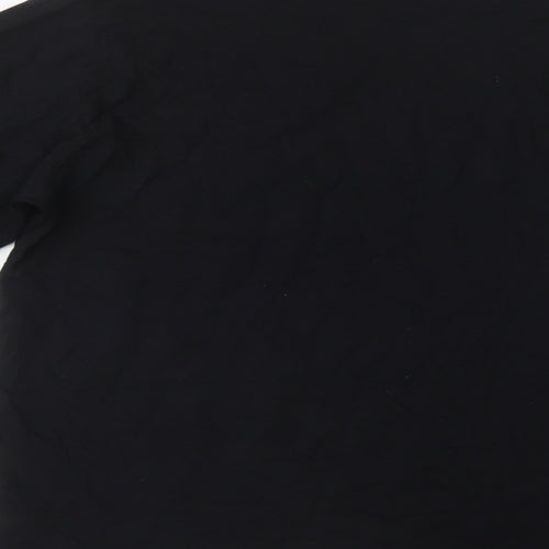 Primark Mens Black  Cotton  T-Shirt Size M Crew Neck