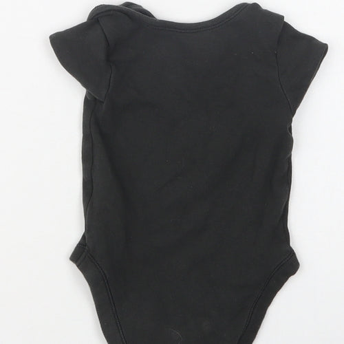 George Baby Black  Cotton Romper One-Piece Size 6-9 Months  Snap - Trouble