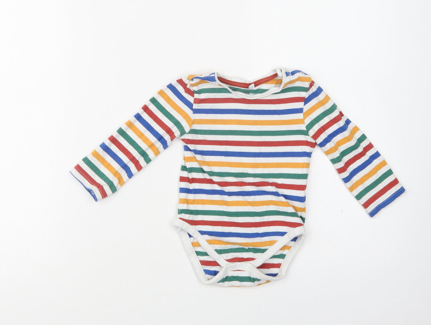 Blue Zoo Baby Multicoloured Striped Cotton Romper One-Piece Size 12-18 Months  Snap