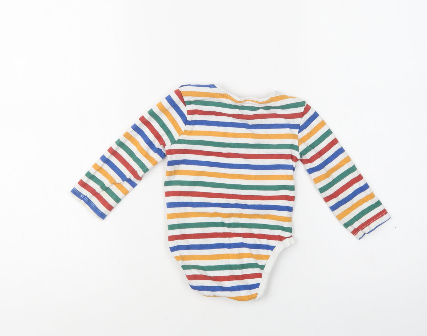 Blue Zoo Baby Multicoloured Striped Cotton Romper One-Piece Size 12-18 Months  Snap