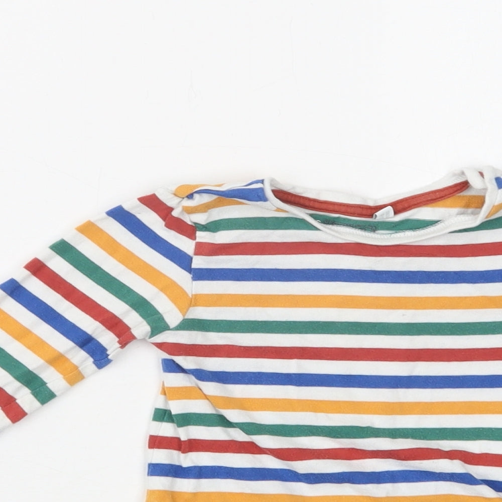 Blue Zoo Baby Multicoloured Striped Cotton Romper One-Piece Size 12-18 Months  Snap