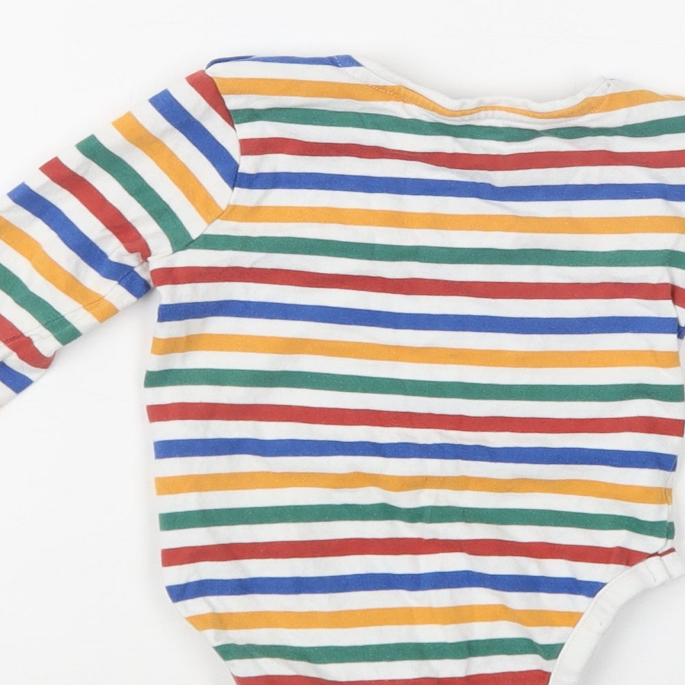 Blue Zoo Baby Multicoloured Striped Cotton Romper One-Piece Size 12-18 Months  Snap