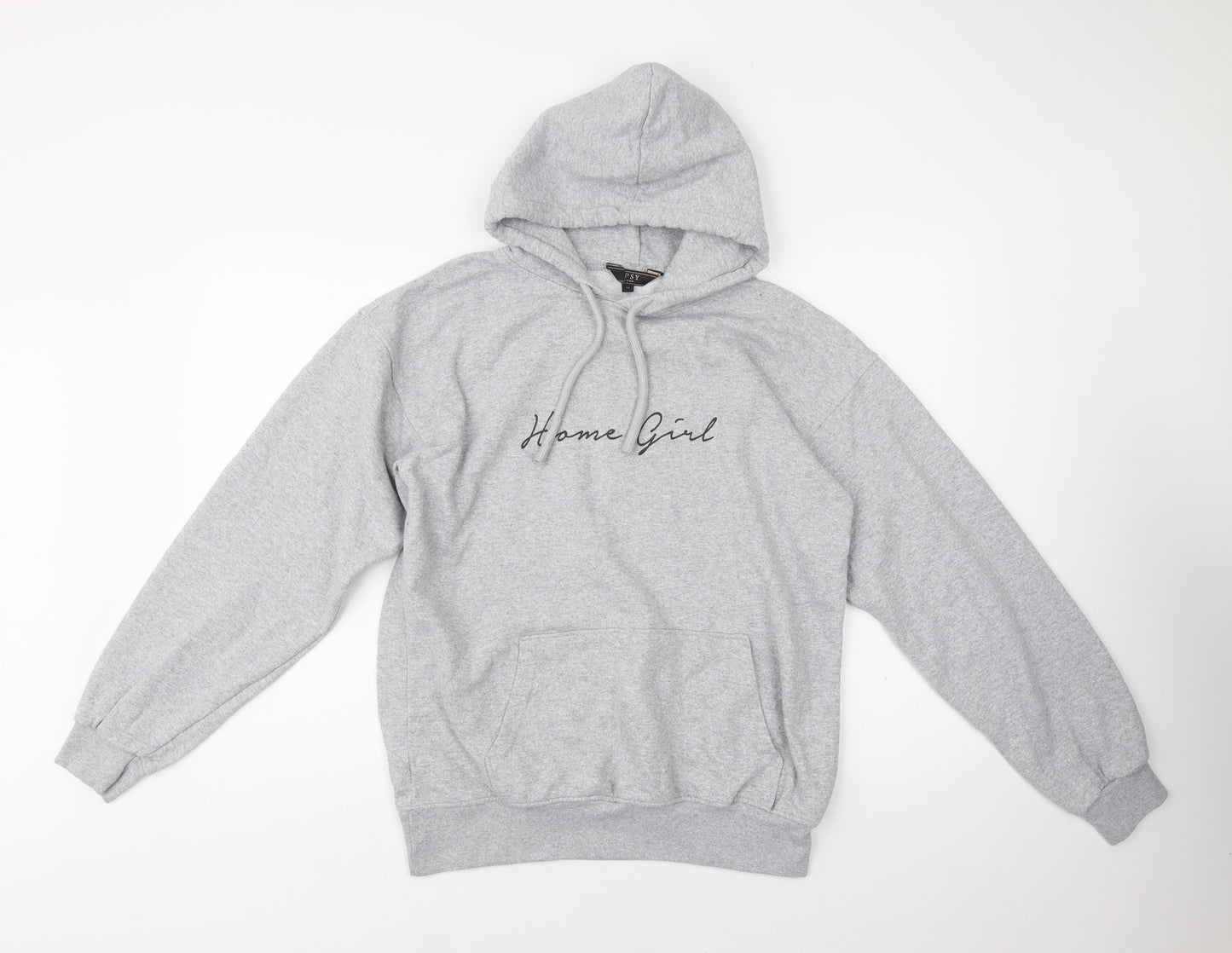 Lipsy London Womens Grey  Cotton Pullover Hoodie Size M