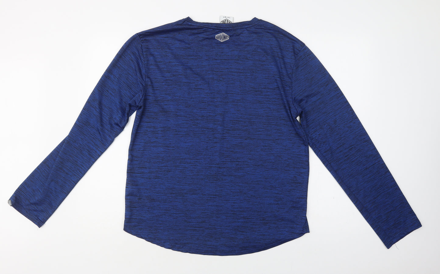 Divine Mens Blue  Polyester  T-Shirt Size L Crew Neck