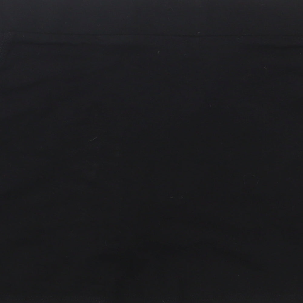 M&S Girls Black  Cotton A-Line Skort Size 8-9 Years  Regular
