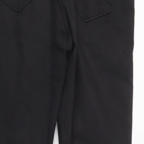 Topshop Womens Black  Cashgora Skinny Jeans Size 28 L30 in Regular Button