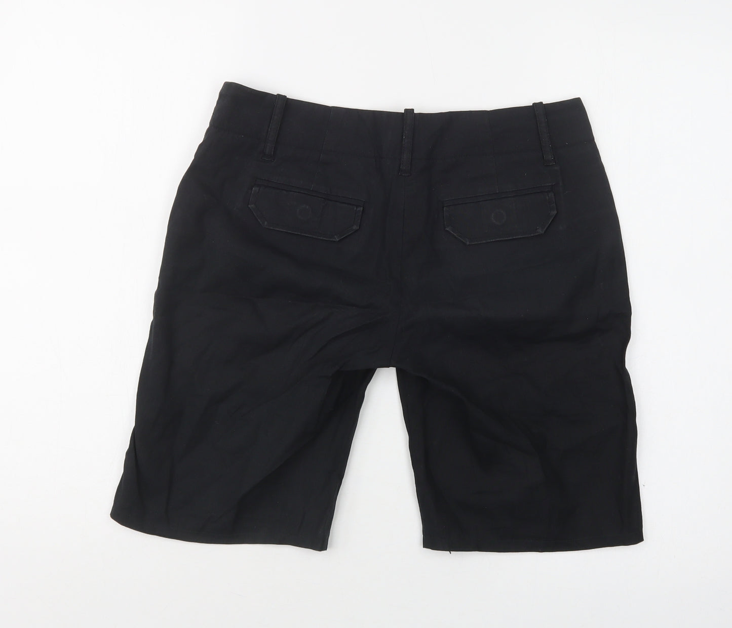 Gap Womens Black  Linen Chino Shorts Size 32 L10 in Regular Hook & Loop