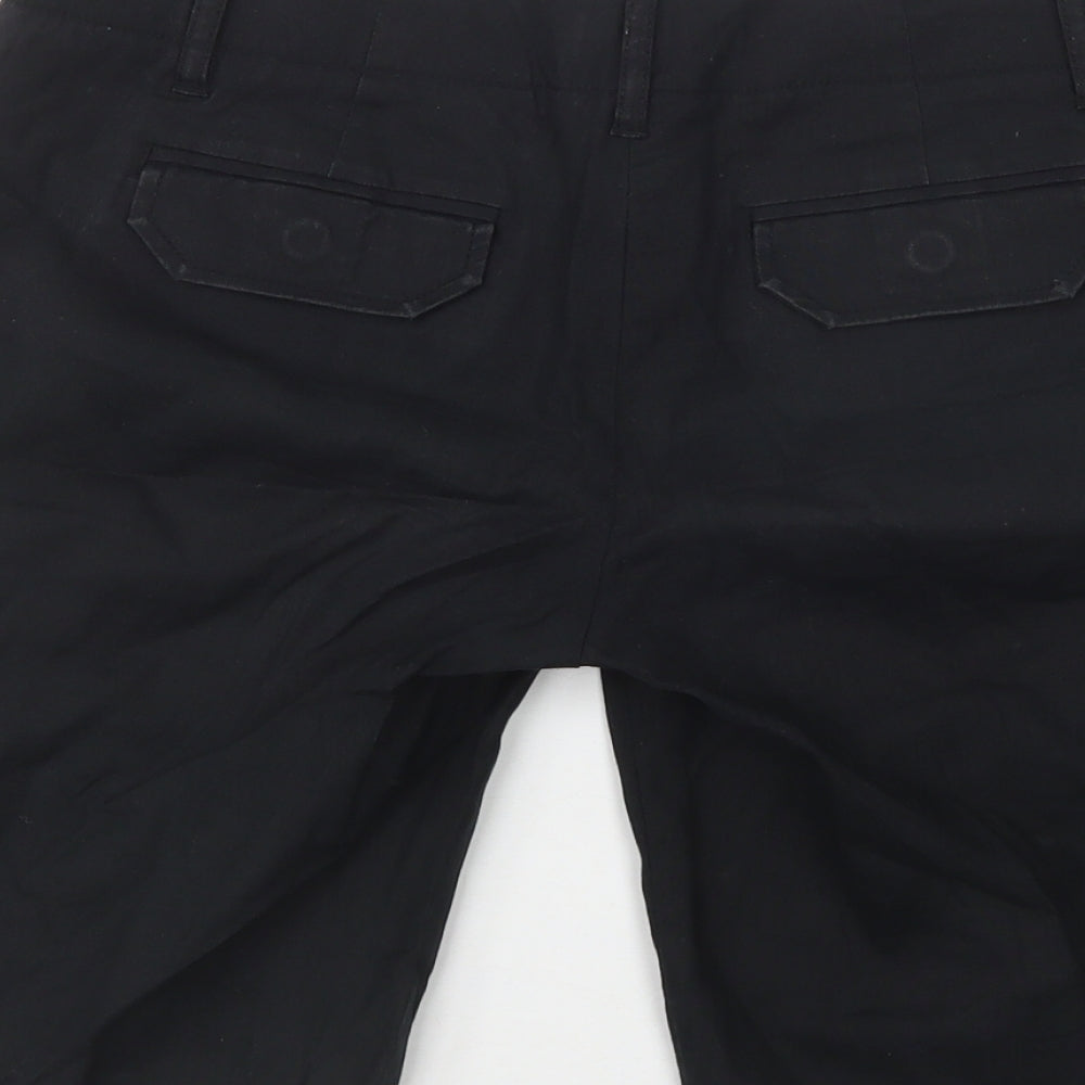 Gap Womens Black  Linen Chino Shorts Size 32 L10 in Regular Hook & Loop