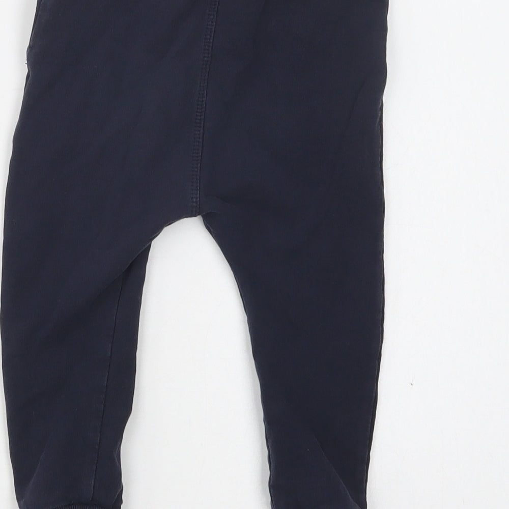 NEXT Baby Blue  Cotton Jogger Trousers Size 12-18 Months  Drawstring