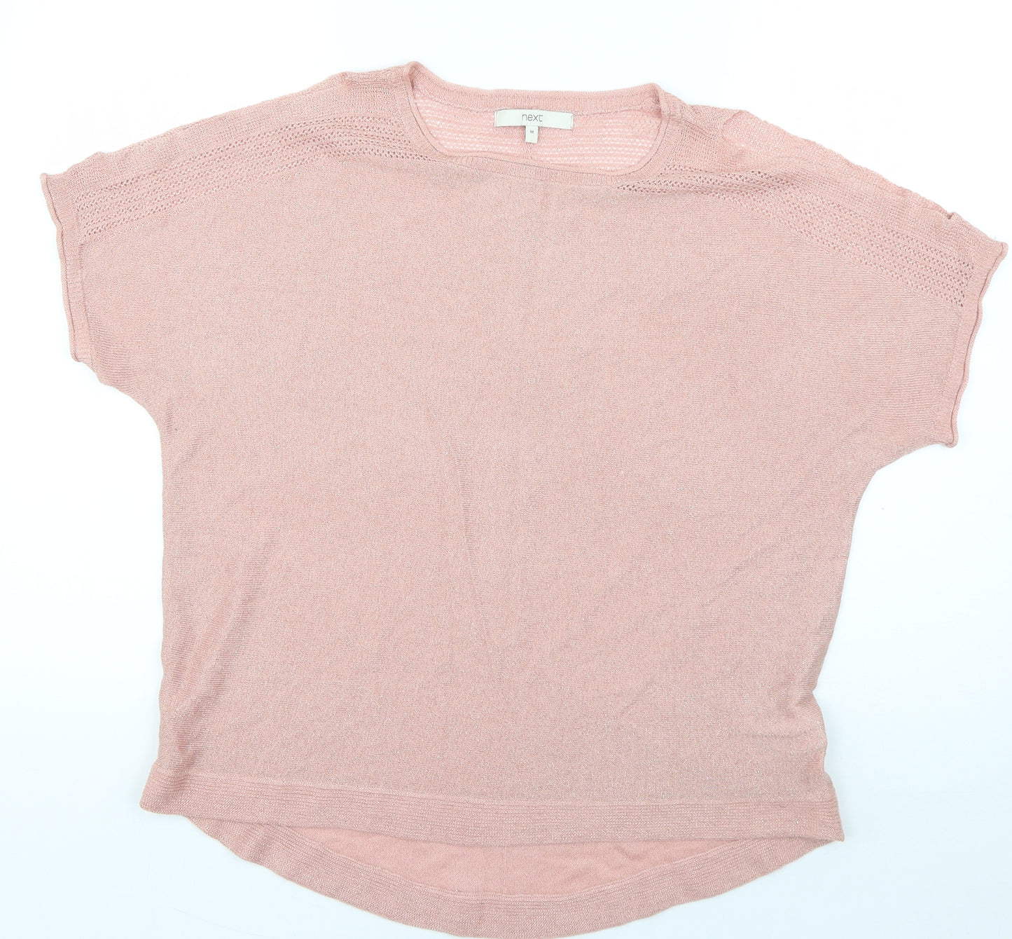 NEXT Womens Pink Boat Neck  Viscose Pullover Jumper Size M