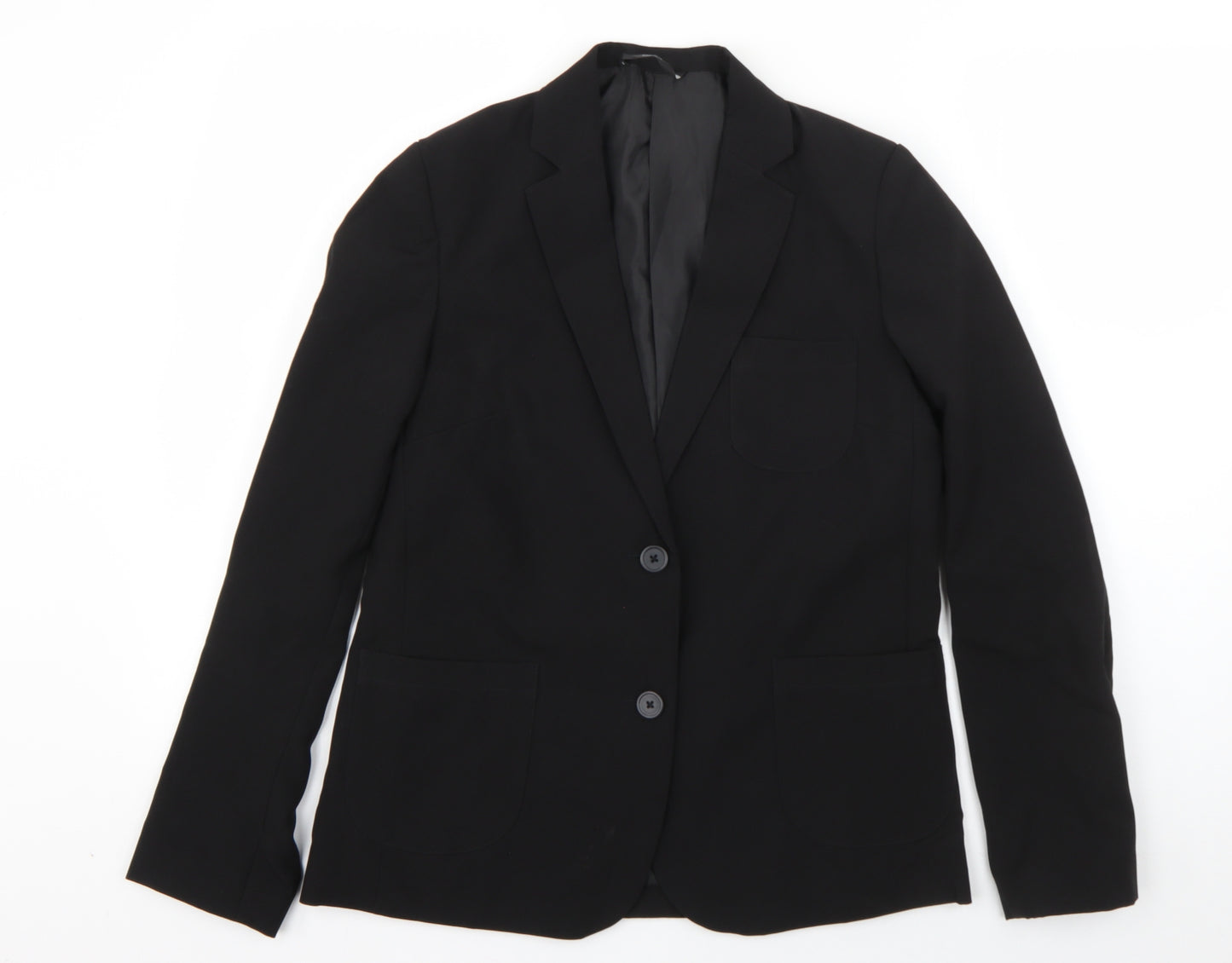 George Boys Black   Jacket Blazer Size 13-14 Years  Button