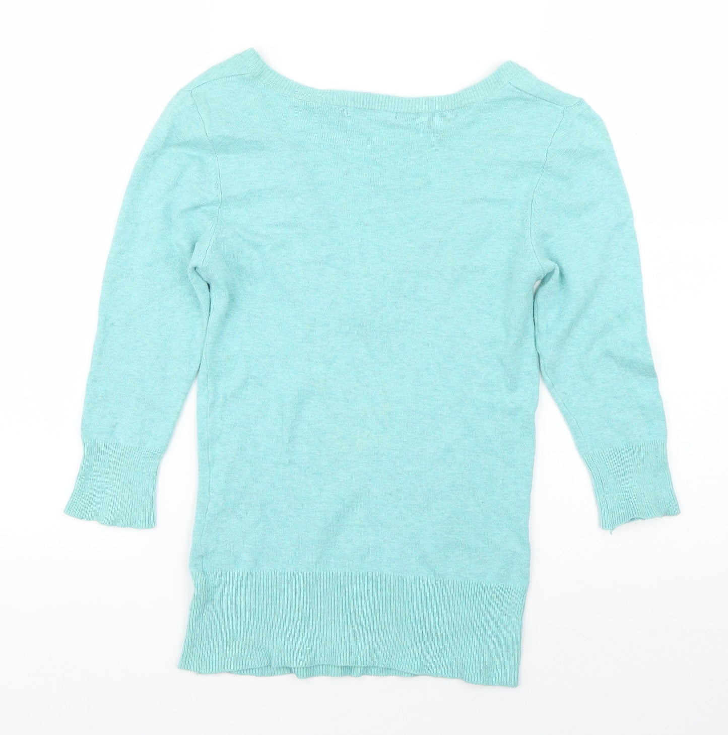 Atmosphere Womens Blue V-Neck  Viscose Pullover Jumper Size 8