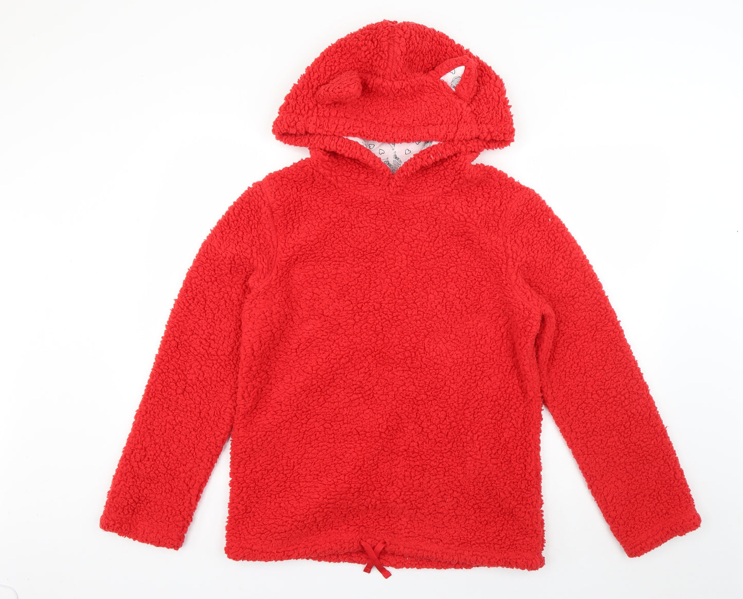Matalan Womens Red  Polyester Pullover Hoodie Size S  Pullover