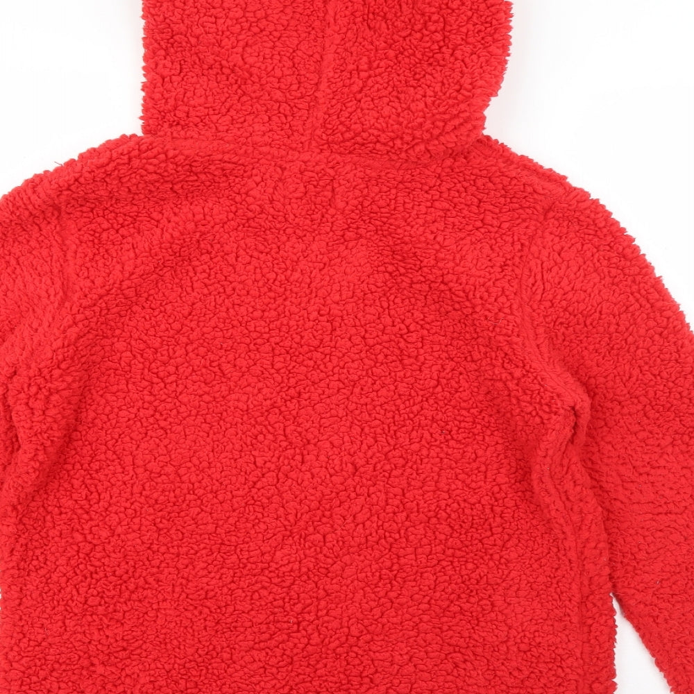 Matalan Womens Red  Polyester Pullover Hoodie Size S  Pullover