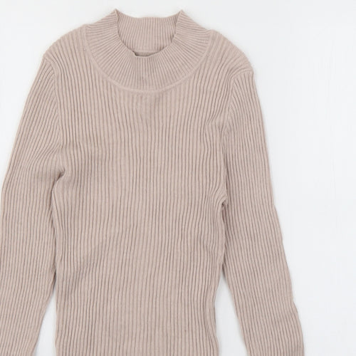 Primark Womens Grey Crew Neck  Viscose Pullover Jumper Size 6