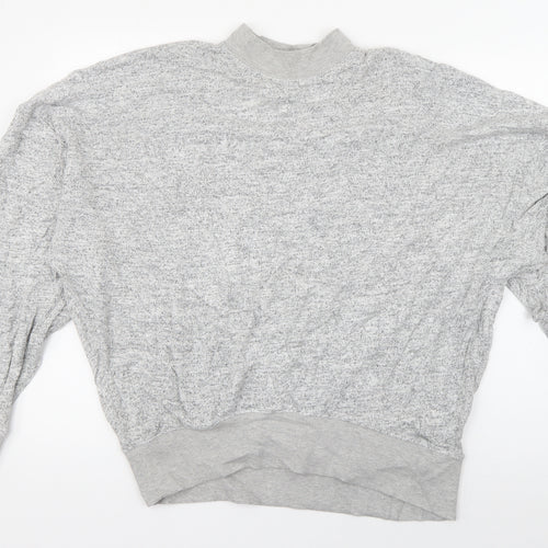 Topshop Womens Grey  Viscose Pullover Sweatshirt Size 14  Pullover