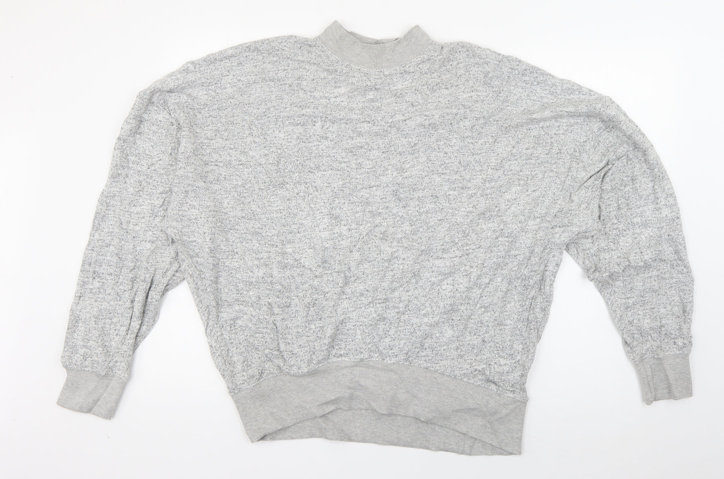 Topshop Womens Grey  Viscose Pullover Sweatshirt Size 14  Pullover