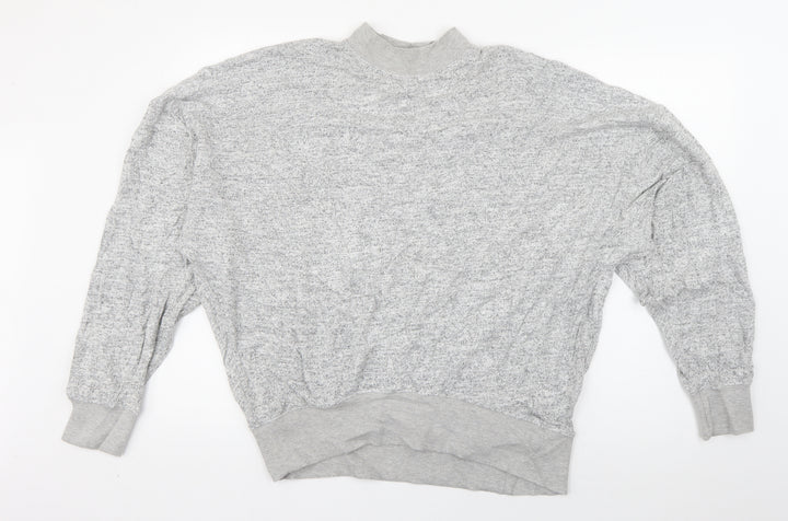 Topshop Womens Grey  Viscose Pullover Sweatshirt Size 14  Pullover