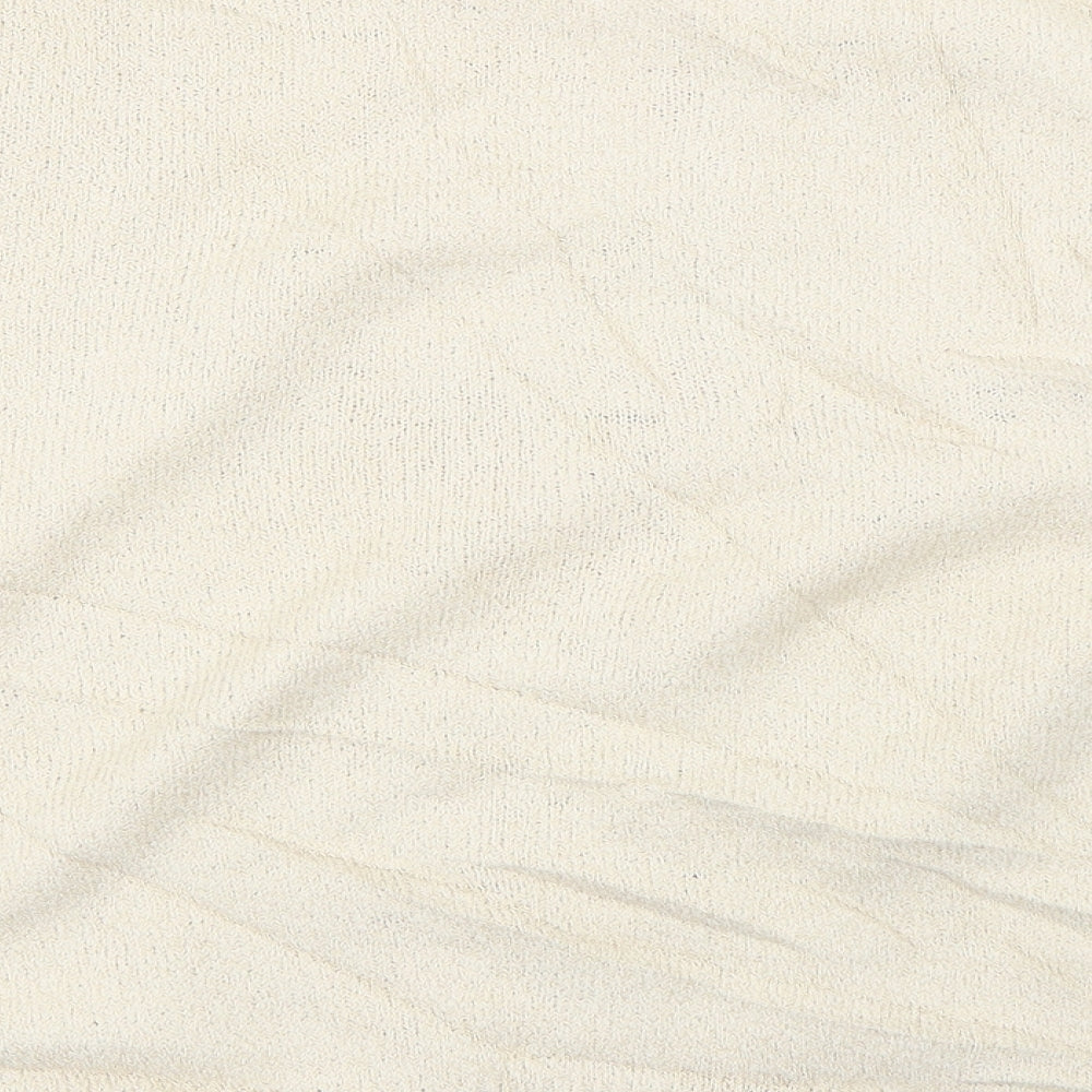 Honor Milburn Womens Ivory Round Neck  Acrylic Pullover Jumper Size 18